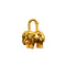 HERMES CADENA CHARM EXOTISME ELEPHANT 1988 GOLD ACCESSORY 90341273