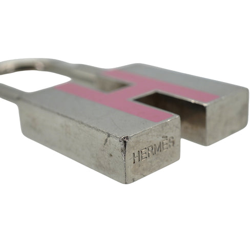 HERMES CADENA CHARM H PINK SILVER ACCESSORY 90334242