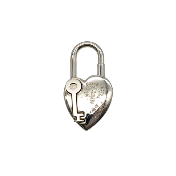 HERMES CADENA CHARM LA FANTAISIE 2004 HEART SILVER ACCESSORY 90340516