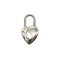 HERMES CADENA CHARM LA FANTAISIE 2004 HEART SILVER ACCESSORY 90340516