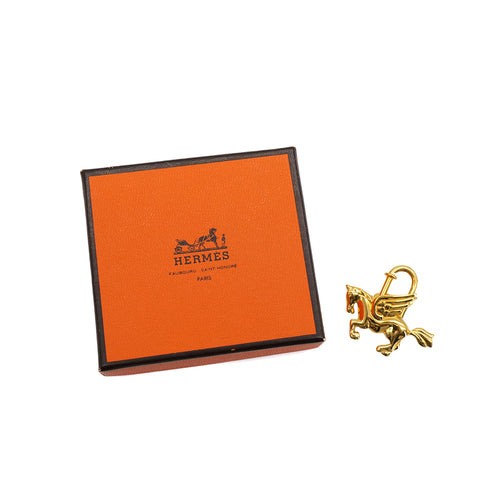 HERMES CADENA CHARM LE CHEVAL 1993 GOLD ACCESSORY 90322160