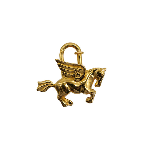 HERMES CADENA CHARM LE CHEVAL 1993 GOLD ACCESSORY 90322160