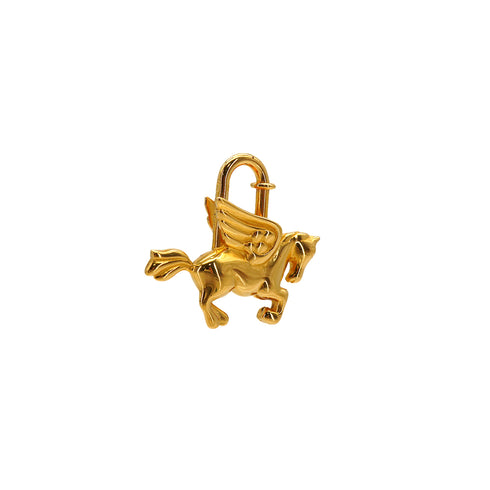 HERMES CADENA CHARM LE CHEVAL 1993 GOLD ACCESSORY 90335047