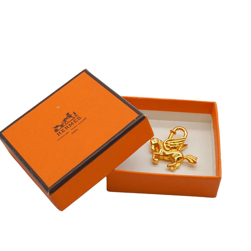 HERMES CADENA CHARM LE CHEVAL 1993 GOLD ACCESSORY 90339667
