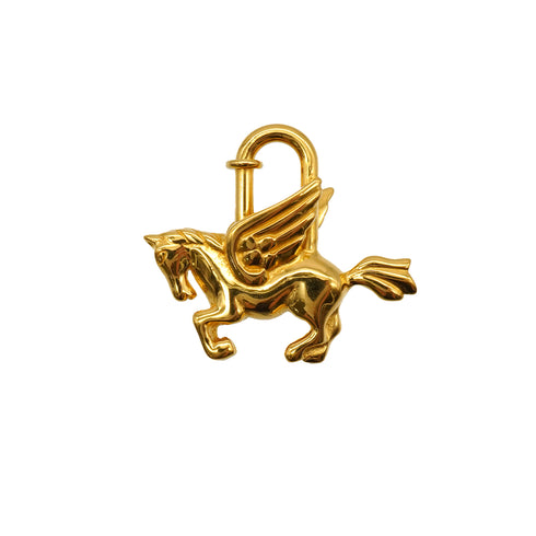 HERMES CADENA CHARM PEGASUS 1993 GOLD ACCESSORY 90341261