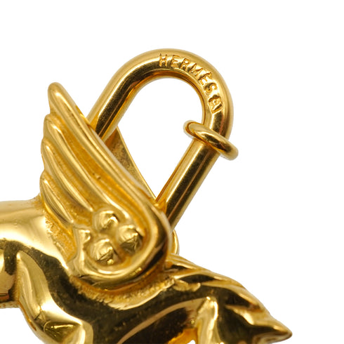 HERMES CADENA CHARM PEGASUS 1993 GOLD ACCESSORY 90341261