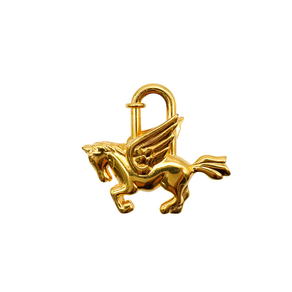 HERMES CADENA CHARM PEGASUS 1993 GOLD ACCESSORY 90341263