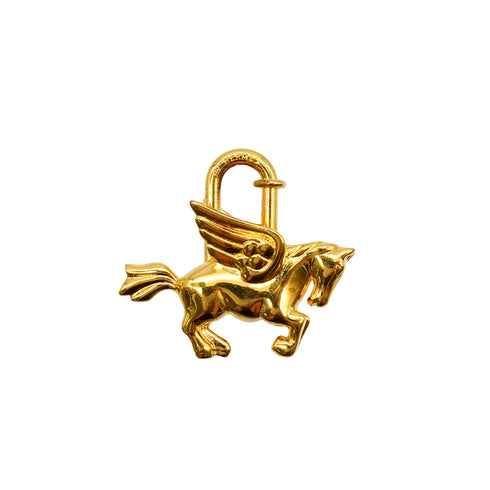 HERMES CADENA CHARM PEGASUS 1993 GOLD ACCESSORY 90341263