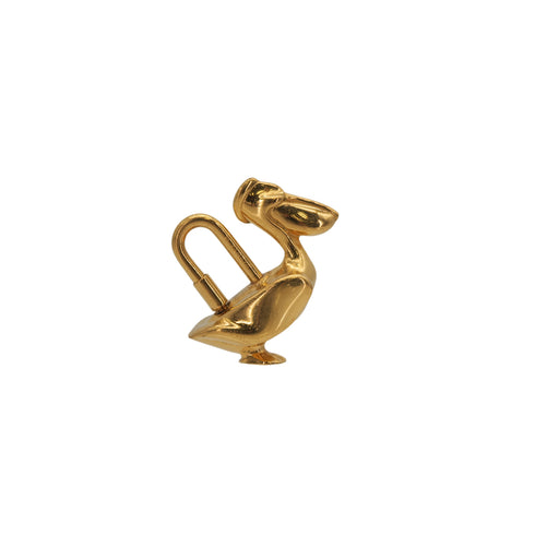 HERMES CADENA CHARM PELICAN 1992 DE LA MER GOLD ACCESSORY 90323166