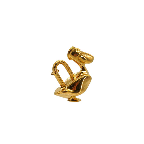 HERMES CADENA CHARM PELICAN 1992 DE LA MER GOLD ACCESSORY 90341160