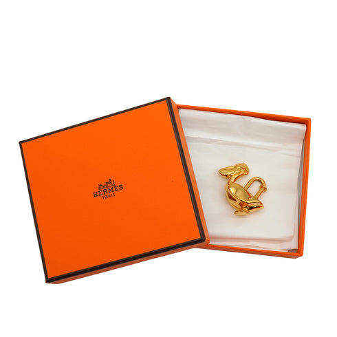 HERMES CADENA CHARM PELICAN 1992 DE LA MER GOLD ACCESSORY 90341160