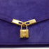 HERMES CADENA LOCK PURPLE DEBRIS CLUTCH SHOULDER BAG GOLD HARDWARE 90331397