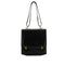 HERMES CAMARGUE BOX CALF BLACK SHOULDER BAG 1991 CIRCLE U GOLD HARDWARE 90349833