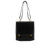 HERMES CAMARGUE BOX CALF BLACK SHOULDER BAG 1991 CIRCLE U GOLD HARDWARE 90349833