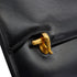 HERMES CAMARGUE BOX CALF BLACK SHOULDER BAG 1991 CIRCLE U GOLD HARDWARE 90349833