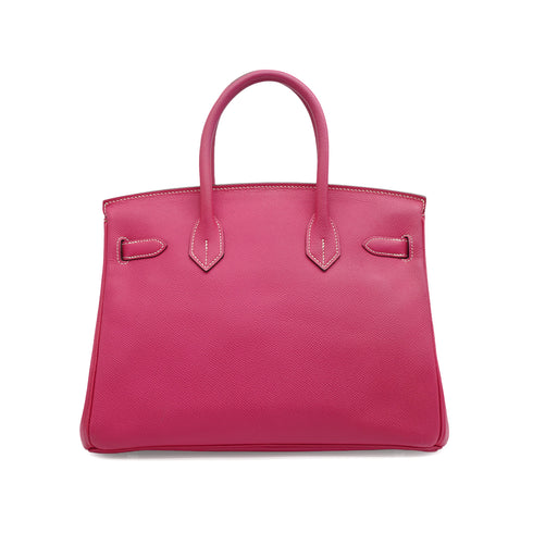 HERMES CANDY BIRKIN 30 ROSE TYRIEN RUBIS VEAU EPSOM HAND BAG 2011 SQUARE O PALLADIUM HARDWARE 90343000