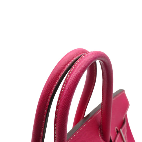 HERMES CANDY BIRKIN 30 ROSE TYRIEN RUBIS VEAU EPSOM HAND BAG 2011 SQUARE O PALLADIUM HARDWARE 90343000