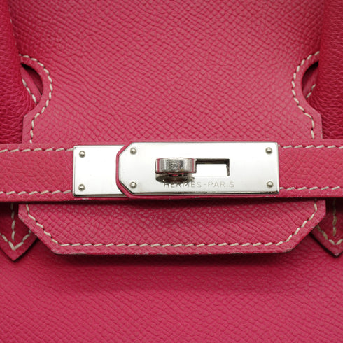 HERMES CANDY BIRKIN 30 ROSE TYRIEN RUBIS VEAU EPSOM HAND BAG 2011 SQUARE O PALLADIUM HARDWARE 90343000