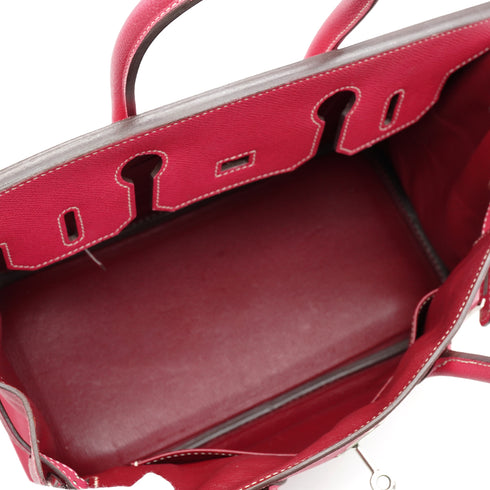 HERMES CANDY BIRKIN 30 ROSE TYRIEN RUBIS VEAU EPSOM HAND BAG 2011 SQUARE O PALLADIUM HARDWARE 90343000