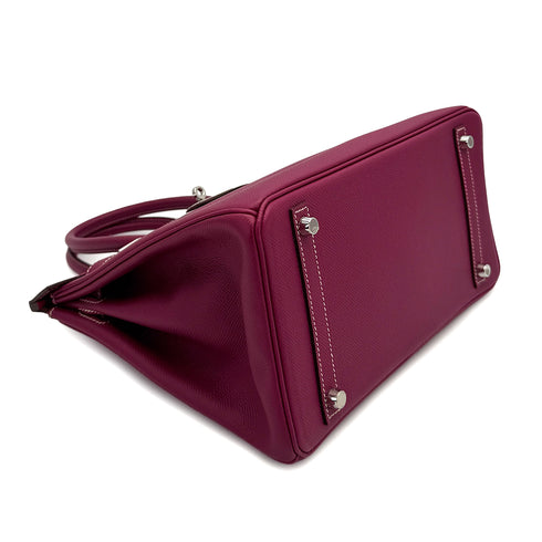HERMES CANDY BIRKIN 30 TOSCA ROSE TYRIEN VEAU EPSOM HAND BAG 2011 SQUARE O PALLADIUM HARDWARE 90313351