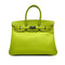 HERMES CANDY BIRKIN 35 KIWI LICHEN VEAU EPSOM HAND BAG 2011 SQUARE O PALLADIUM HARDWARE 90314554