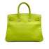 HERMES CANDY BIRKIN 35 KIWI LICHEN VEAU EPSOM HAND BAG 2011 SQUARE O PALLADIUM HARDWARE 90314554