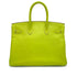 HERMES CANDY BIRKIN 35 KIWI LICHEN VEAU EPSOM HAND BAG 2011 SQUARE O PALLADIUM HARDWARE 90327981