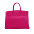 HERMES CANDY BIRKIN 35 ROSE TYRIEN RUBIS VEAU EPSOM HAND BAG 2011 SQUARE O PALLADIUM HARDWARE 90342571