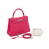 HERMES CANDY KELLY 28 RETOURNE ROSE TYRIEN RUBIS VEAU EPSOM HAND SHOULDER BAG 2013 SQUARE Q PALLADIUM HARDWARE 90350399