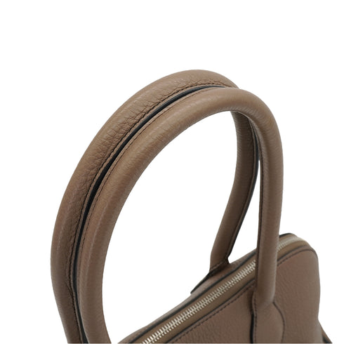 HERMES CARABAS 35 ETOUPE TOGO HAND BAG 2010 SQUARE N PALLADIUM HARDWARE 90345989