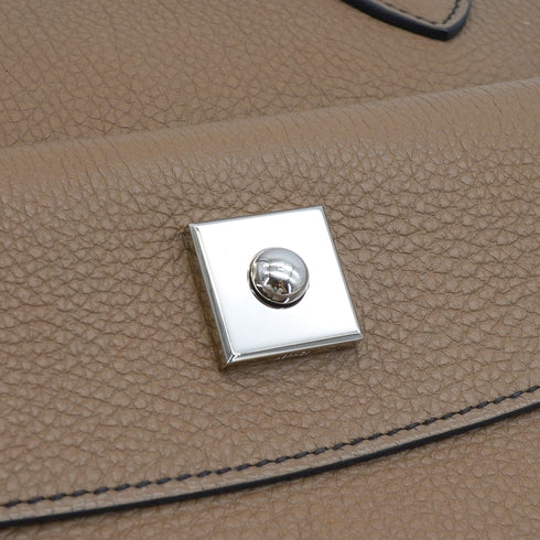 HERMES CARABAS 35 ETOUPE TOGO HAND BAG 2010 SQUARE N PALLADIUM HARDWARE 90345989
