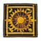 HERMES CARRE 90 CUILLERS D‘AFRIQUE SCARF SILK BLACK YELLOW SILK 90324151