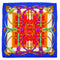 HERMES CARRE 90 GRAND MANEGE SCARF SILK MULTICOLOR 90345075