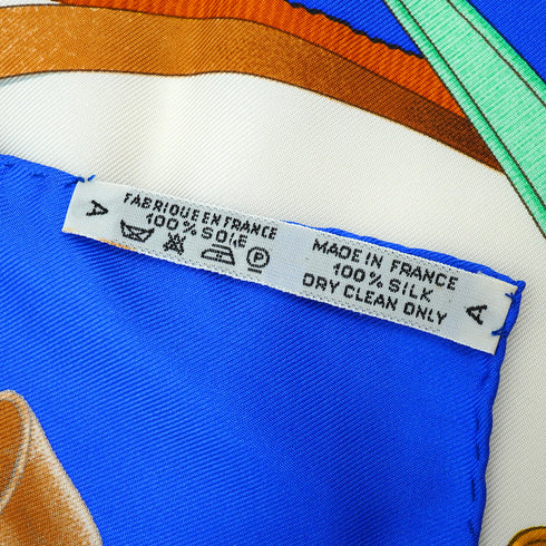 HERMES CARRE 90 GRAND MANEGE SCARF SILK MULTICOLOR 90345075