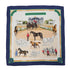 HERMES CARRE 90 LES HARAS NATIONAUX SCARF SILK NAVY MULTICOLOR SILK 90325370