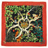 HERMES CARRE 90 SCARF AU COEUR DES BOIS RED SILK 90345089