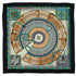 HERMES CARRE 90 SCARF CENT PLIS DES MIAO BLACK SILK 90345078