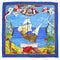 HERMES CARRE 90 SCARF CHRISTOPHE COLOMB BLUE MULTICOLOR SILK 90345088