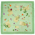 HERMES CARRE 90 SCARF DES FLEURS POUR LE DIRE GREEN MULTICOLOR SILK 90348335
