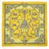 HERMES CARRE 90 SCARF ETORIERS YELLOW SILK 90343254