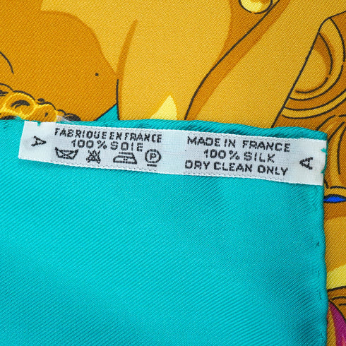 HERMES CARRE 90 SCARF HOMMAGE A CHARLES GARNIER MULTICOLOR SILK 90345091