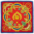 HERMES CARRE 90 SCARF KOSMIMA RED MULTICOLOR SILK 90345079