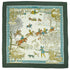 HERMES CARRE 90 SCARF L'HIVER GREEN MULTICOLOR SILK 90348334