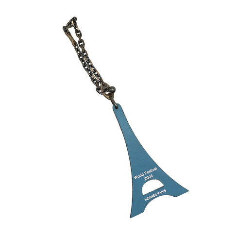 HERMES CHARM 2006 HAWAII WORLD FESTIVAL BLUE JEAN LEATHER ACCESSORY 90333893