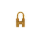 HERMES CHARM CADENA PREMIERS PAS DANS LE SIECLE 2000 CLASSIC H GOLD ACCESSORY 90328675
