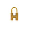 HERMES CHARM CADENA PREMIERS PAS DANS LE SIECLE CLASSIC H 2000 GOLD ACCESSORY 90346000