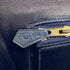 HERMES H LOGO CLUTCH BAG BLUE INDIGO BOX CALF TOILE H 1979 CIRCLE I 90317280