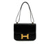 HERMES CONSTANCE 23 BLACK BOX CALF SHOULDER BAG 1982 CIRCLE L GOLD HARDWARE 90346653