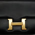 HERMES CONSTANCE 23 BLACK BOX CALF SHOULDER BAG 1982 CIRCLE L GOLD HARDWARE 90346653