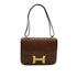 HERMES CONSTANCE 23 ETRUSQUE OSTRICH SHOULDER BAG 1986 CIRCLE P GOLD HARDWARE 90335143